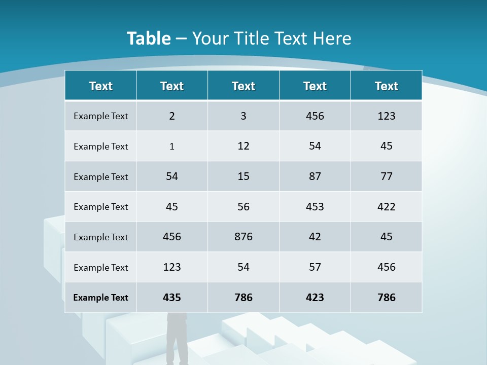 Success Challenge Man PowerPoint Template
