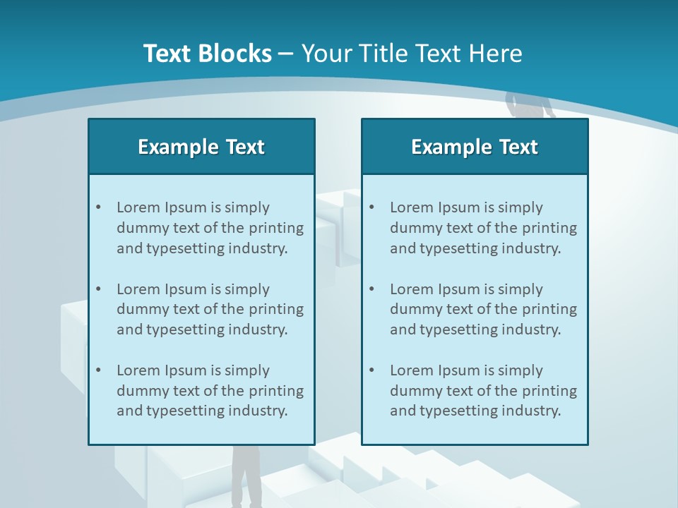 Success Challenge Man PowerPoint Template