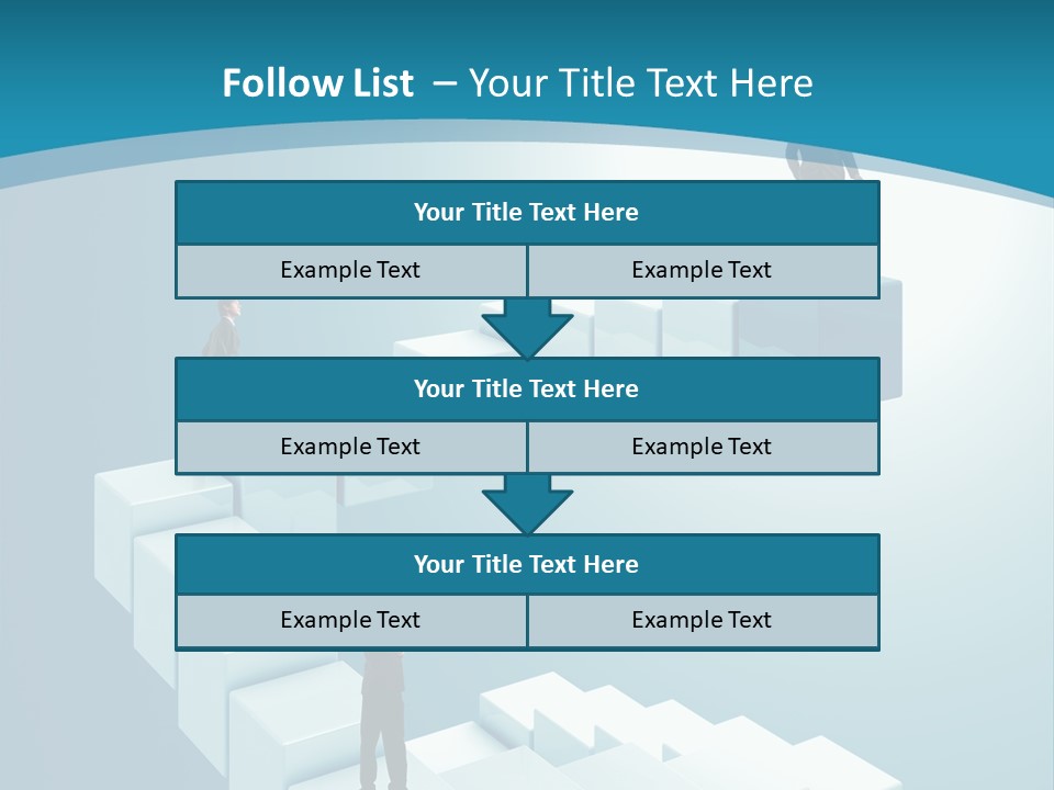 Success Challenge Man PowerPoint Template