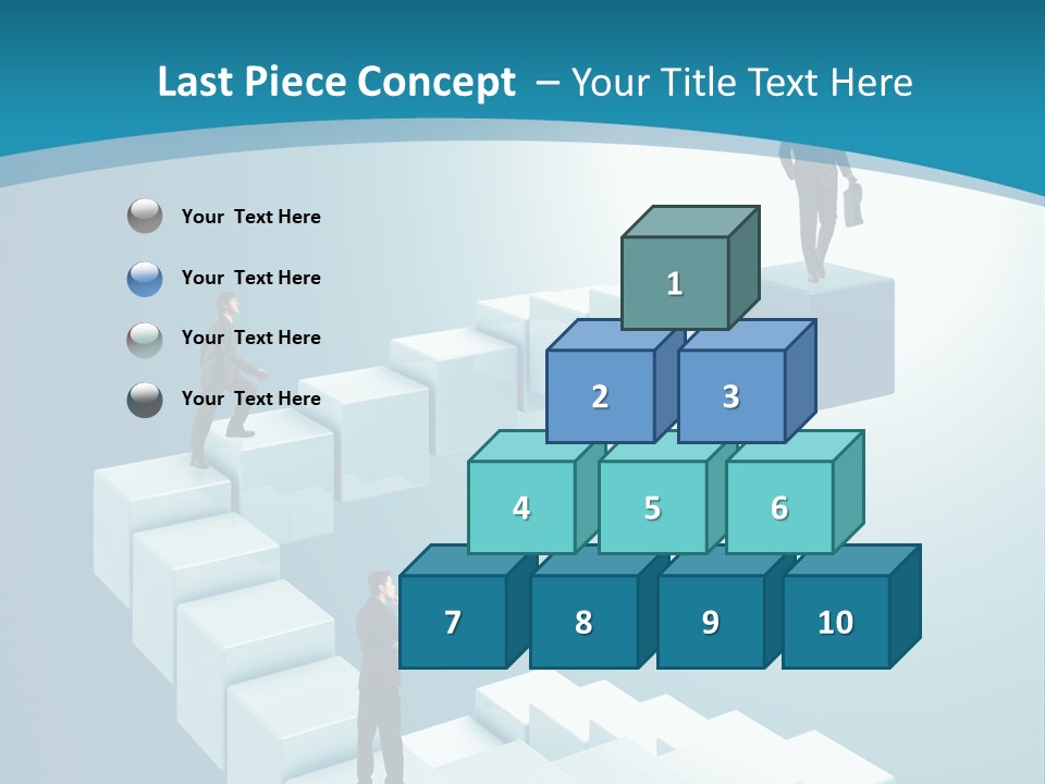 Success Challenge Man PowerPoint Template