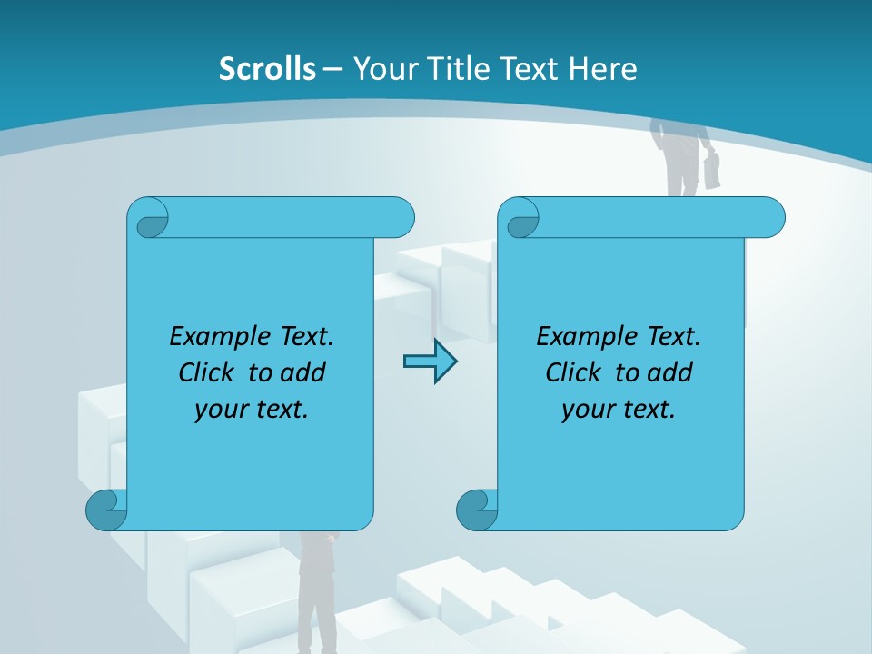 Success Challenge Man PowerPoint Template