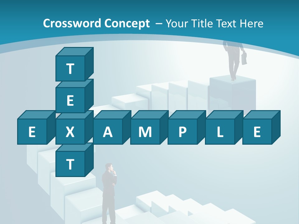 Success Challenge Man PowerPoint Template