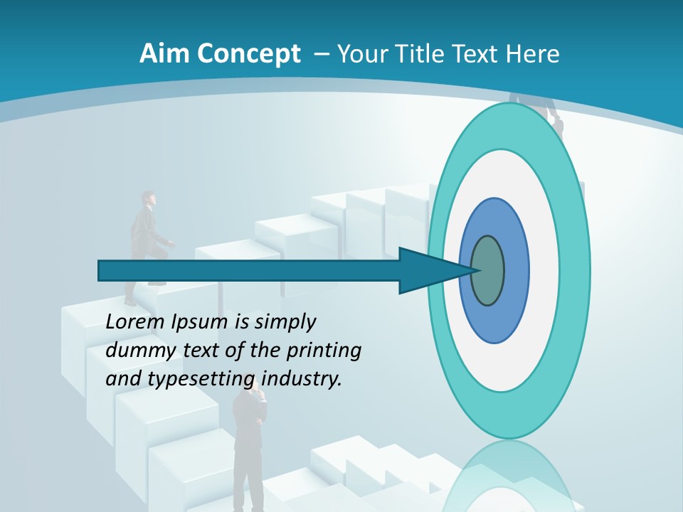 Success Challenge Man PowerPoint Template