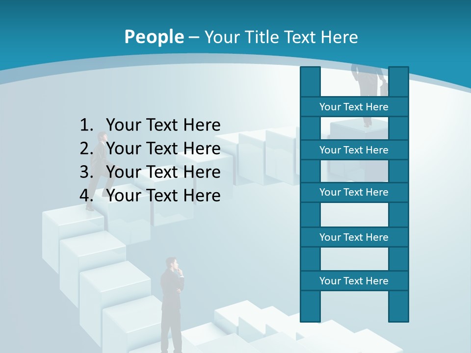 Success Challenge Man PowerPoint Template