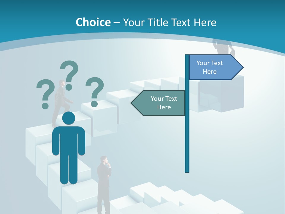 Success Challenge Man PowerPoint Template