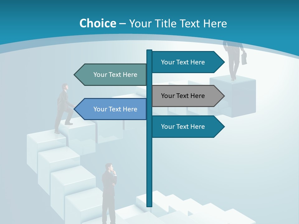 Success Challenge Man PowerPoint Template
