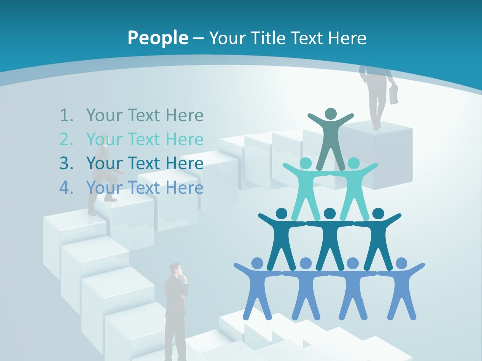 Success Challenge Man PowerPoint Template