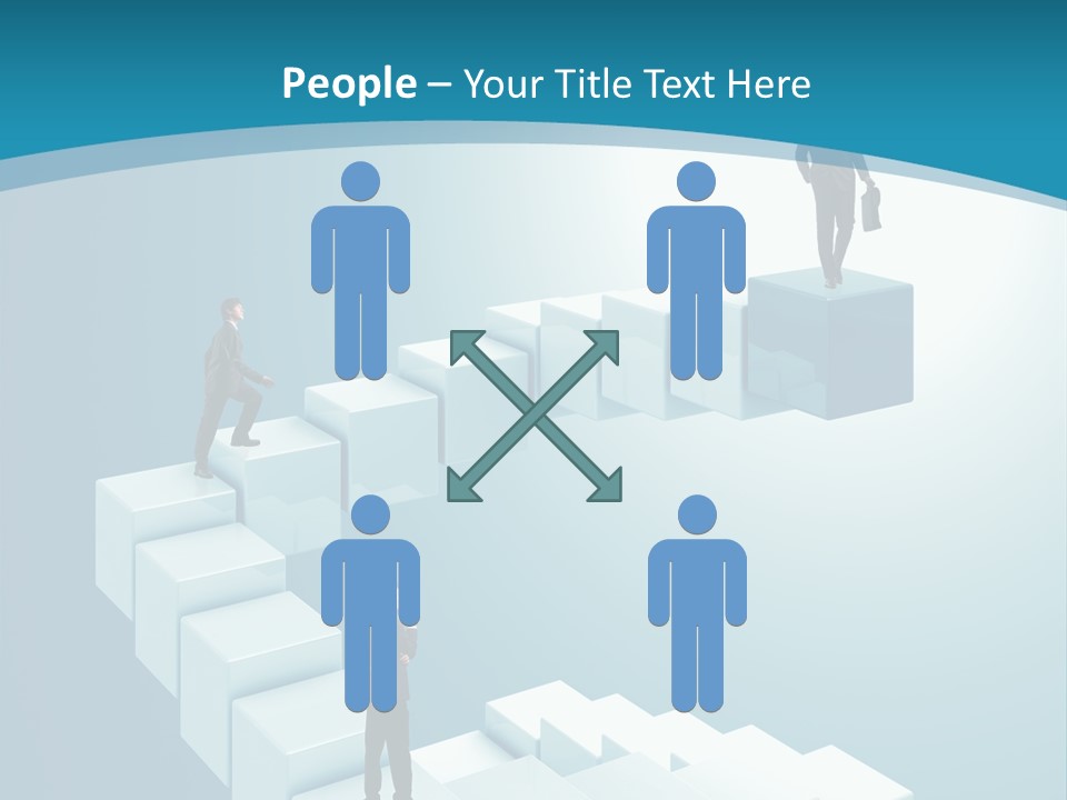 Success Challenge Man PowerPoint Template