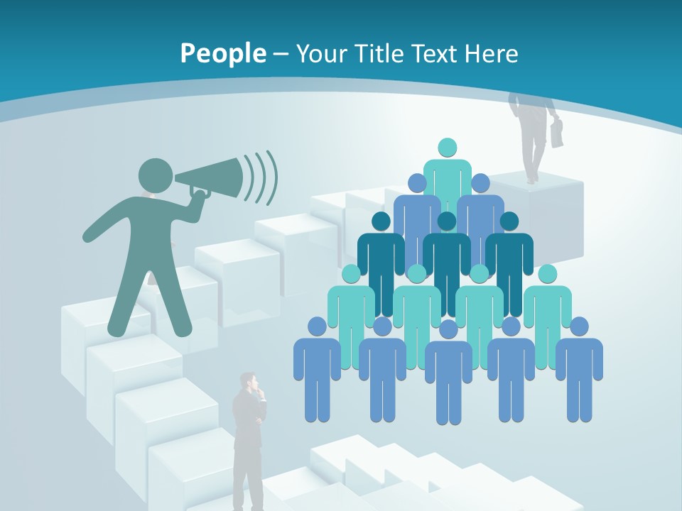 Success Challenge Man PowerPoint Template