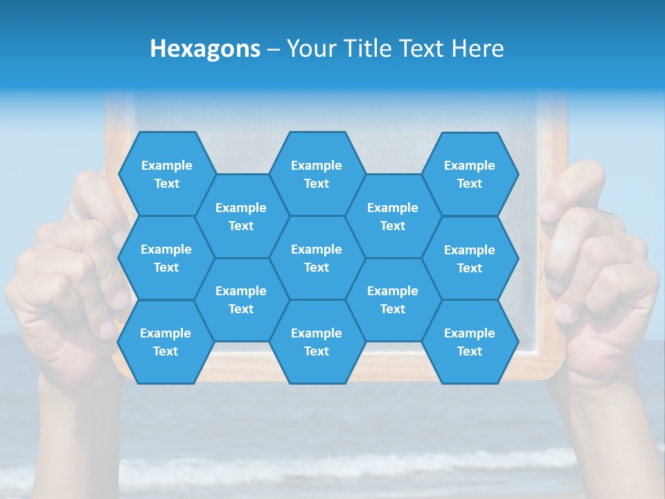 Beach Chalk Chalkboard PowerPoint Template