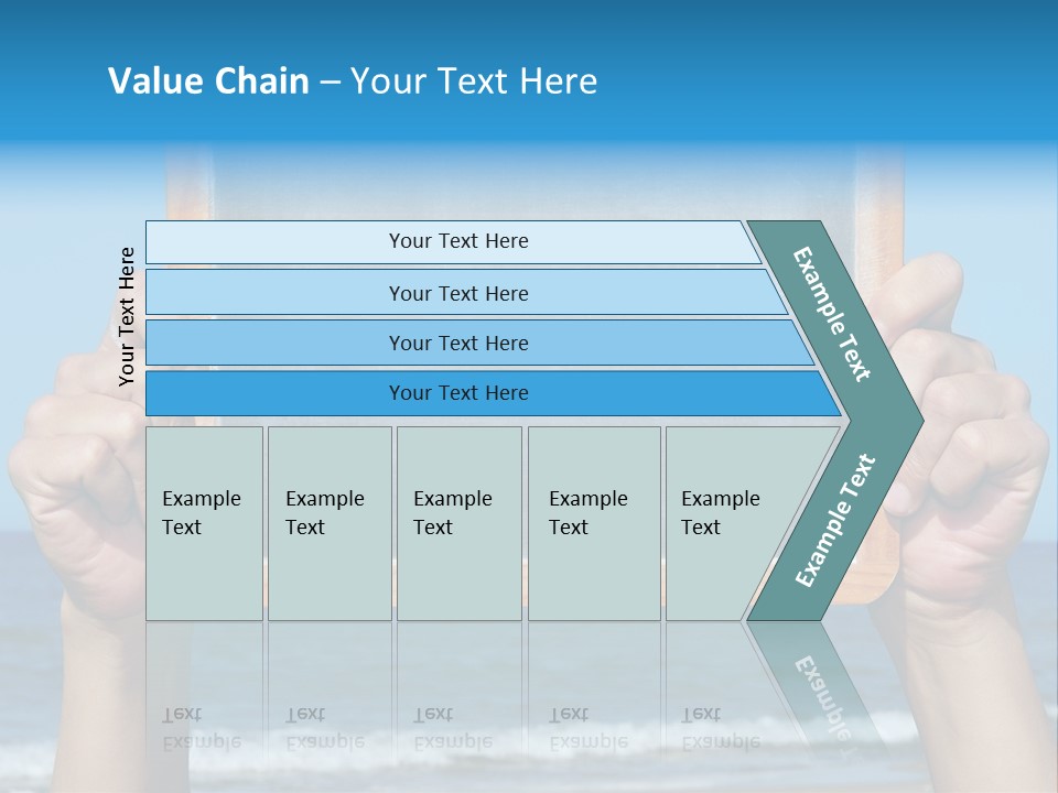 Beach Chalk Chalkboard PowerPoint Template