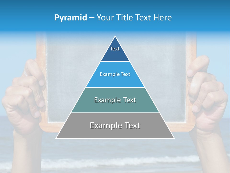 Beach Chalk Chalkboard PowerPoint Template