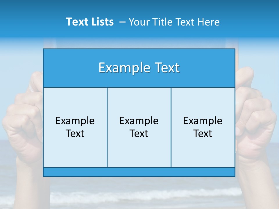 Beach Chalk Chalkboard PowerPoint Template