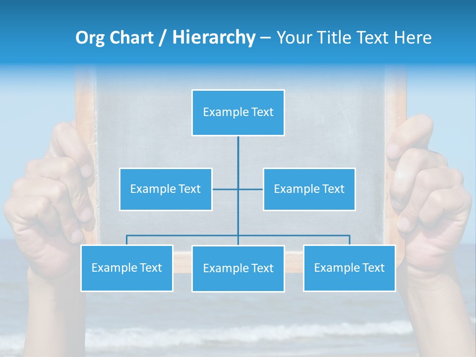 Beach Chalk Chalkboard PowerPoint Template