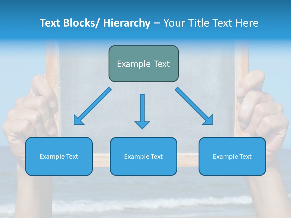 Beach Chalk Chalkboard PowerPoint Template