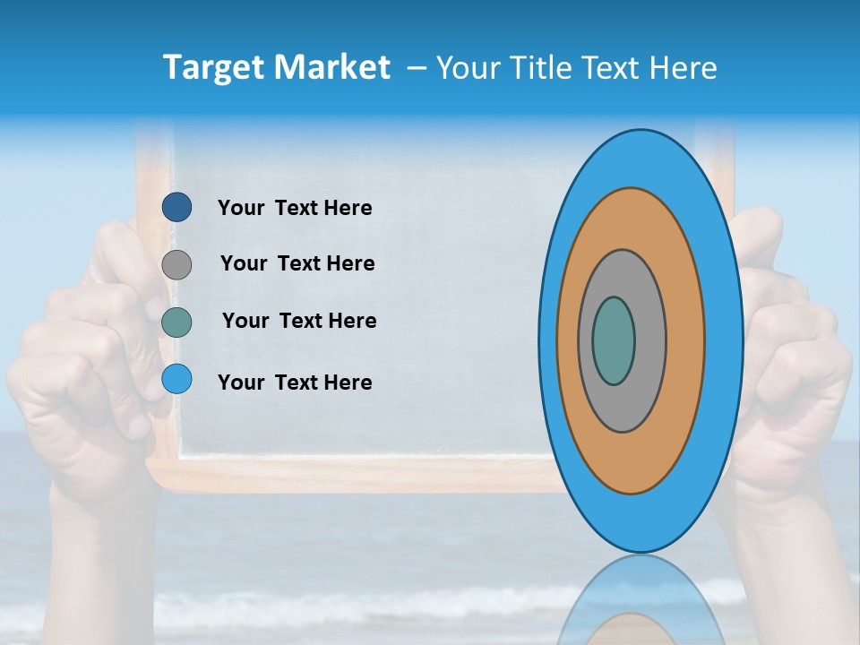 Beach Chalk Chalkboard PowerPoint Template