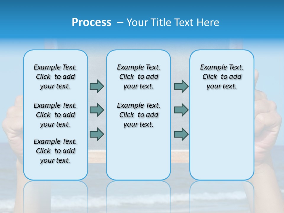 Beach Chalk Chalkboard PowerPoint Template