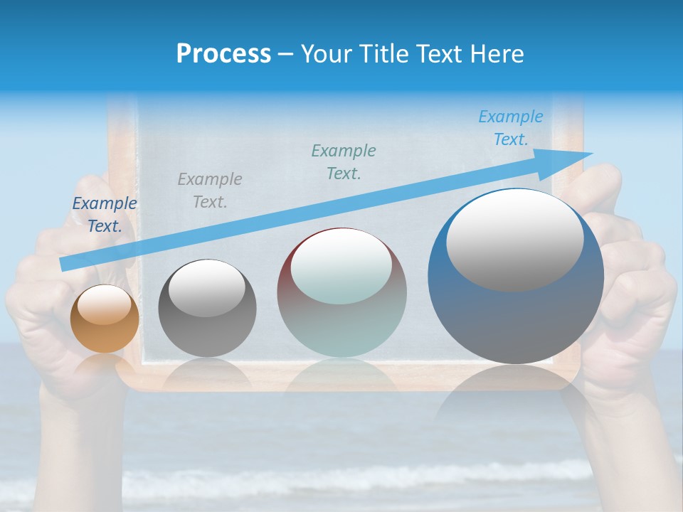 Beach Chalk Chalkboard PowerPoint Template