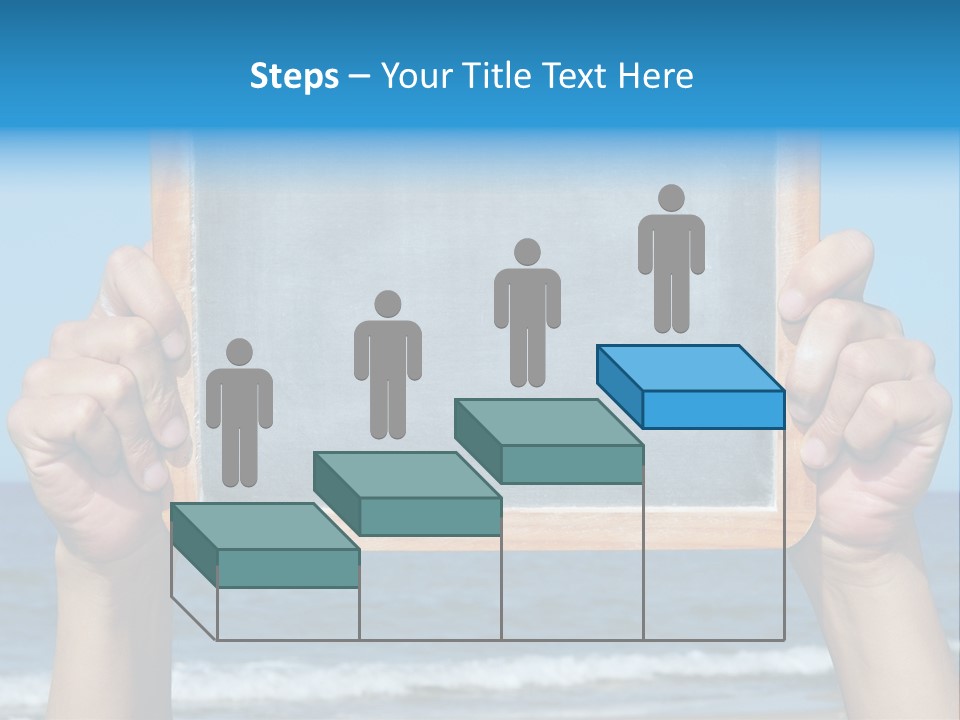 Beach Chalk Chalkboard PowerPoint Template