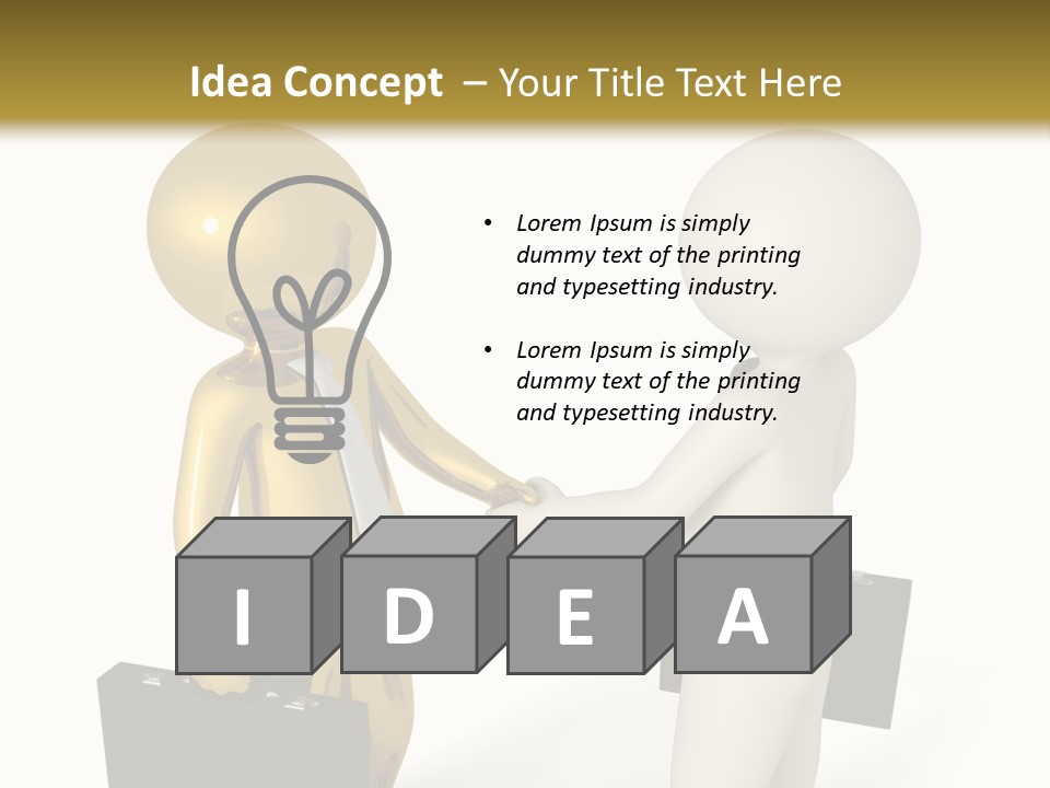 Men Work Person PowerPoint Template