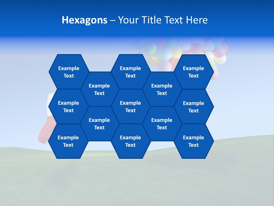 Girl Sky Smile PowerPoint Template