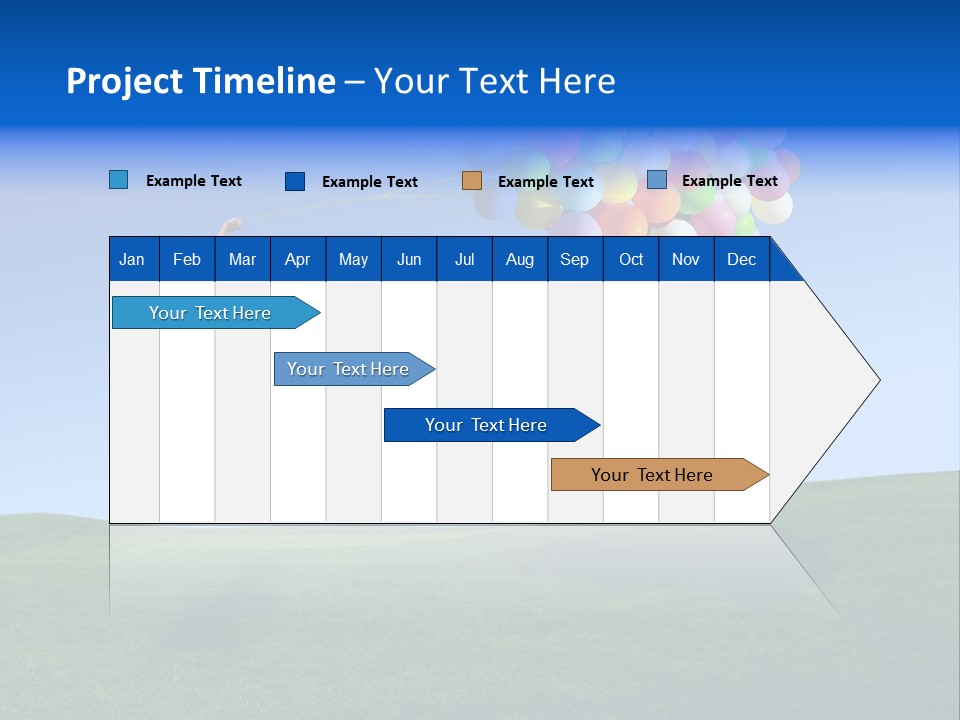 Girl Sky Smile PowerPoint Template