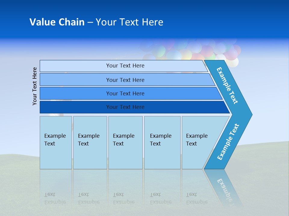 Girl Sky Smile PowerPoint Template