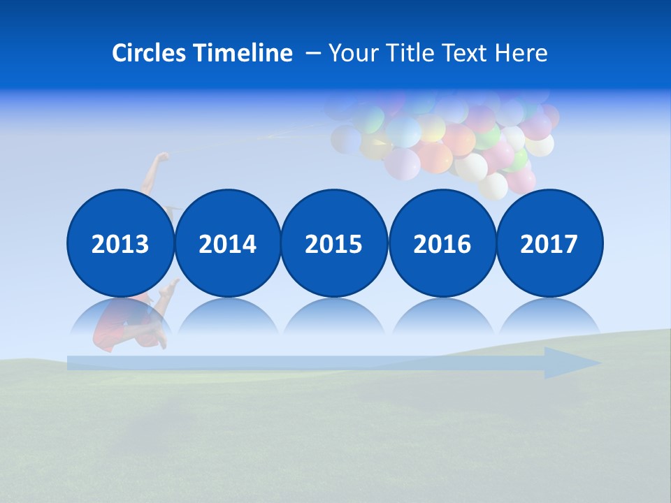 Girl Sky Smile PowerPoint Template