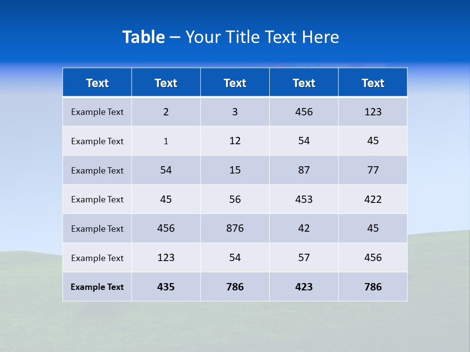 Girl Sky Smile PowerPoint Template