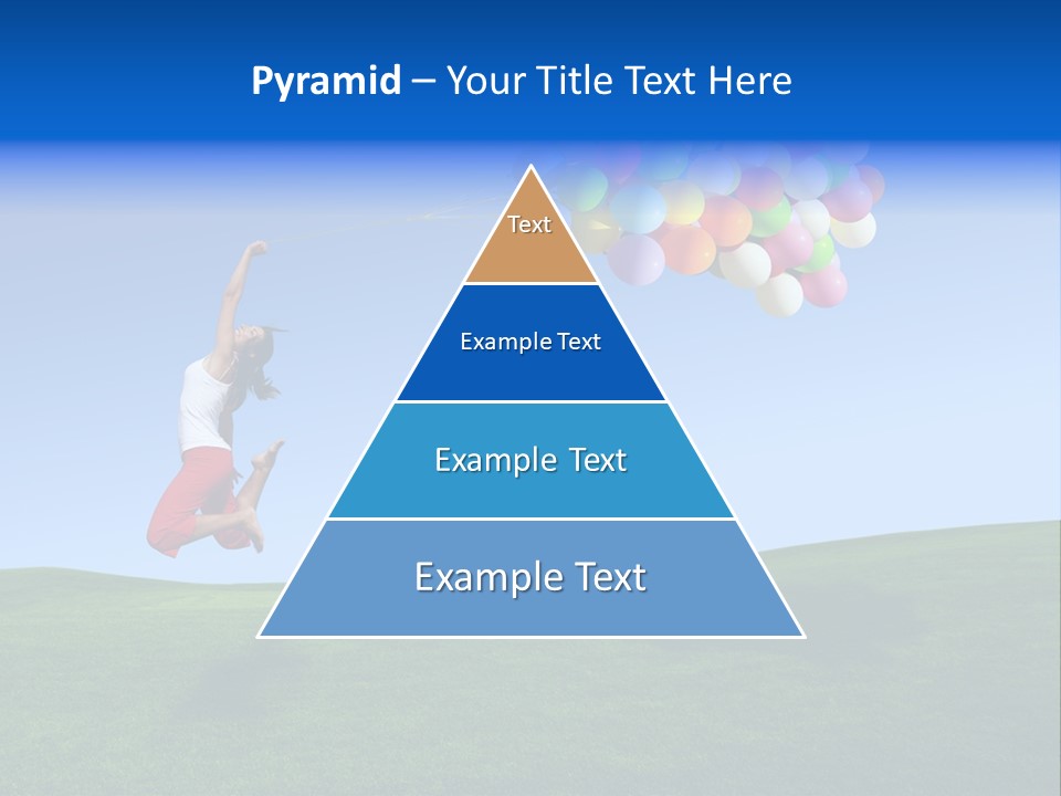 Girl Sky Smile PowerPoint Template