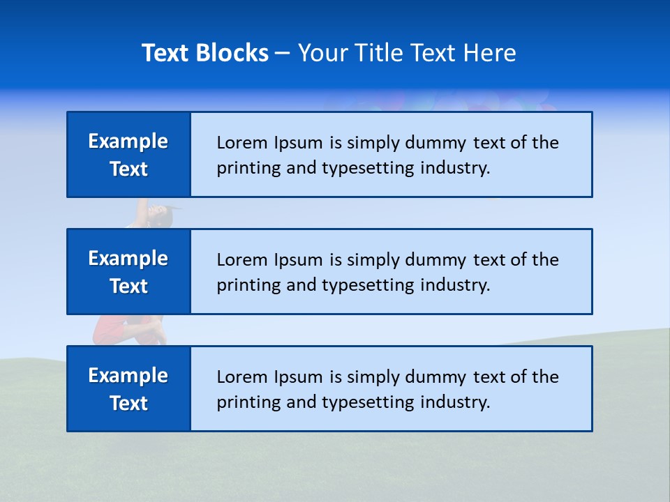 Girl Sky Smile PowerPoint Template