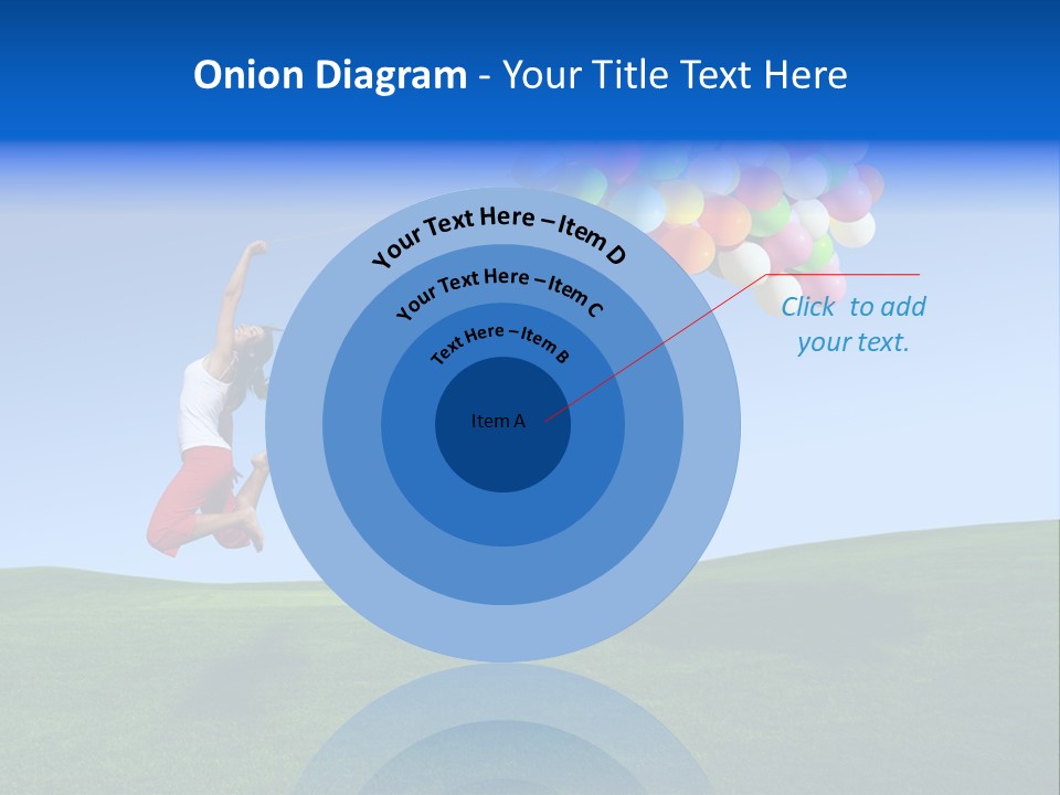 Girl Sky Smile PowerPoint Template