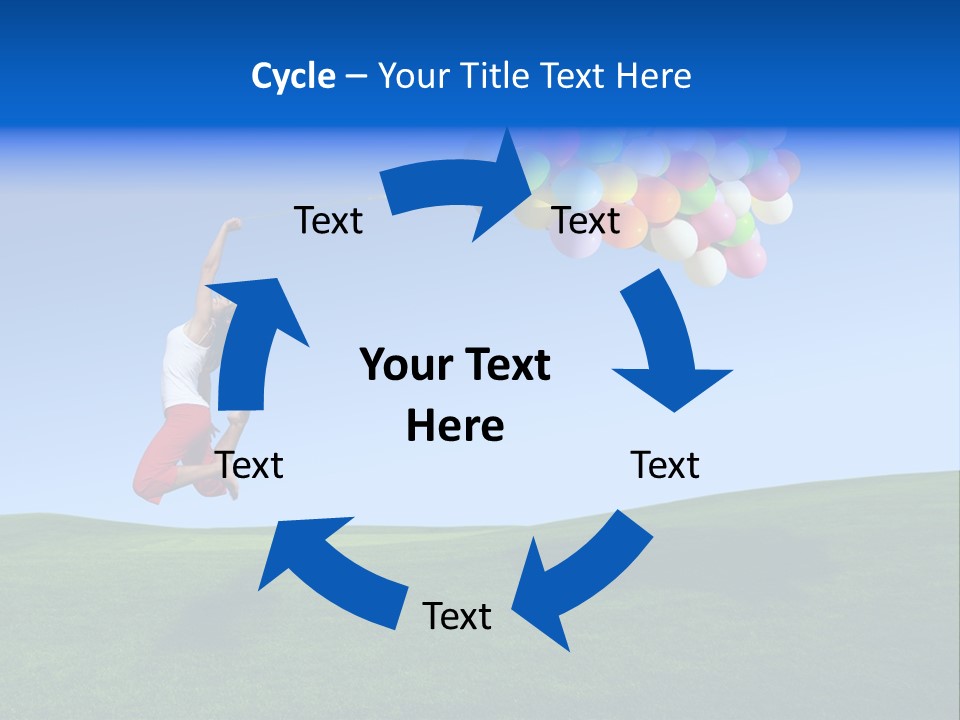 Girl Sky Smile PowerPoint Template