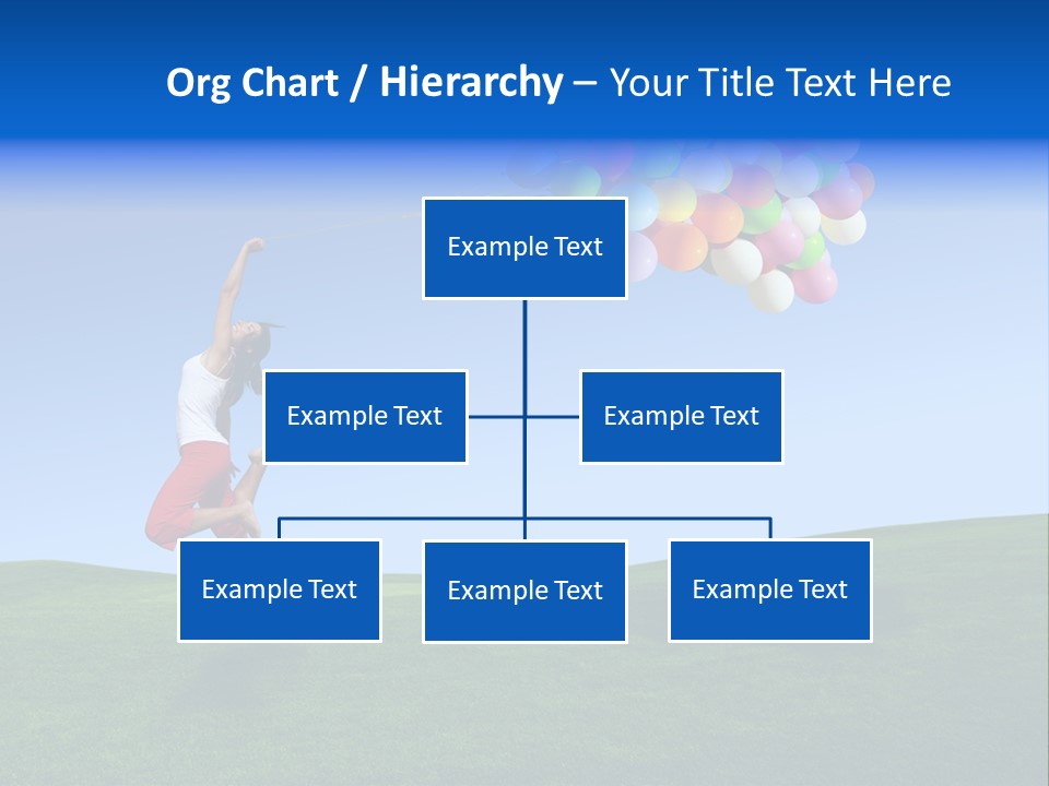 Girl Sky Smile PowerPoint Template