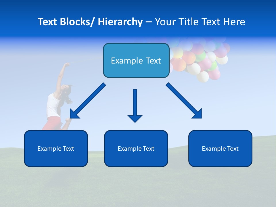 Girl Sky Smile PowerPoint Template