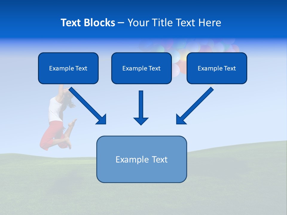 Girl Sky Smile PowerPoint Template