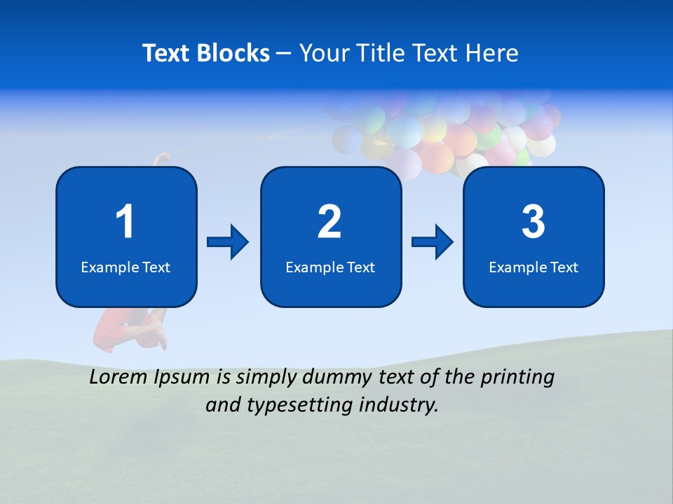 Girl Sky Smile PowerPoint Template