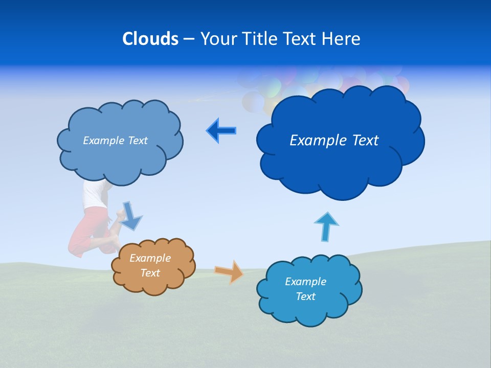 Girl Sky Smile PowerPoint Template