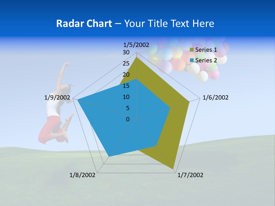 Girl Sky Smile PowerPoint Template