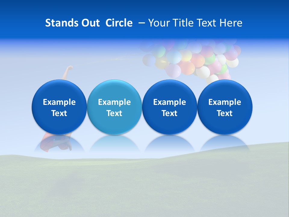 Girl Sky Smile PowerPoint Template