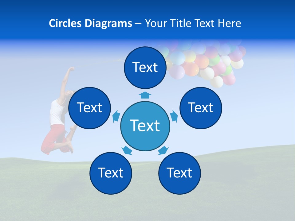 Girl Sky Smile PowerPoint Template