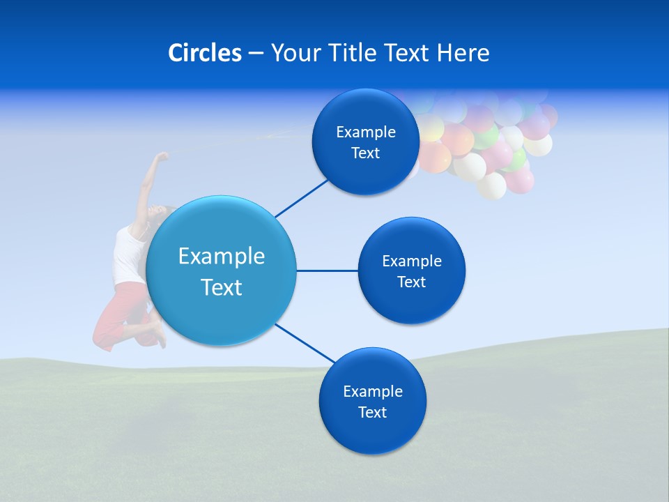 Girl Sky Smile PowerPoint Template