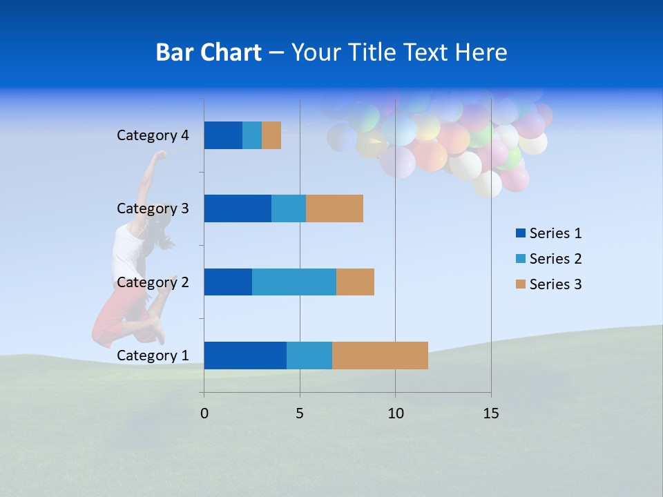 Girl Sky Smile PowerPoint Template