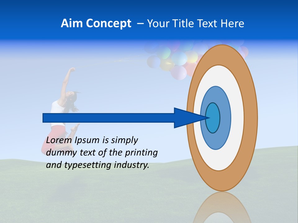 Girl Sky Smile PowerPoint Template