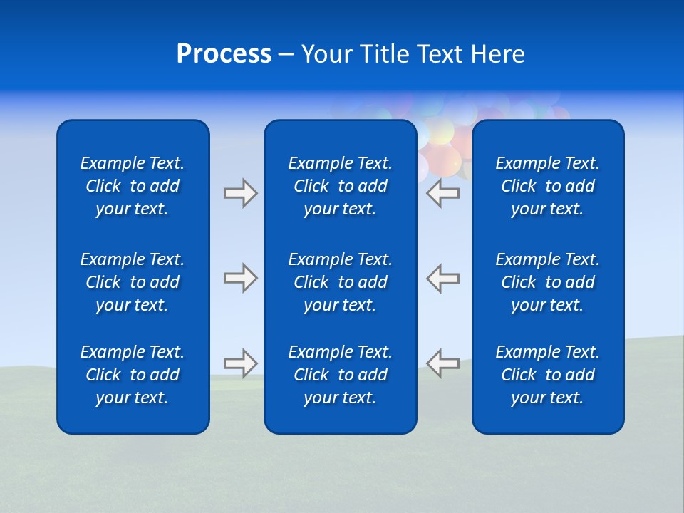 Girl Sky Smile PowerPoint Template