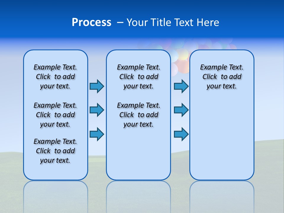 Girl Sky Smile PowerPoint Template