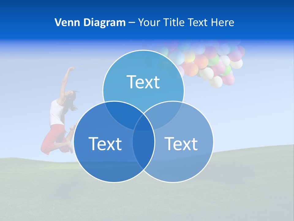 Girl Sky Smile PowerPoint Template