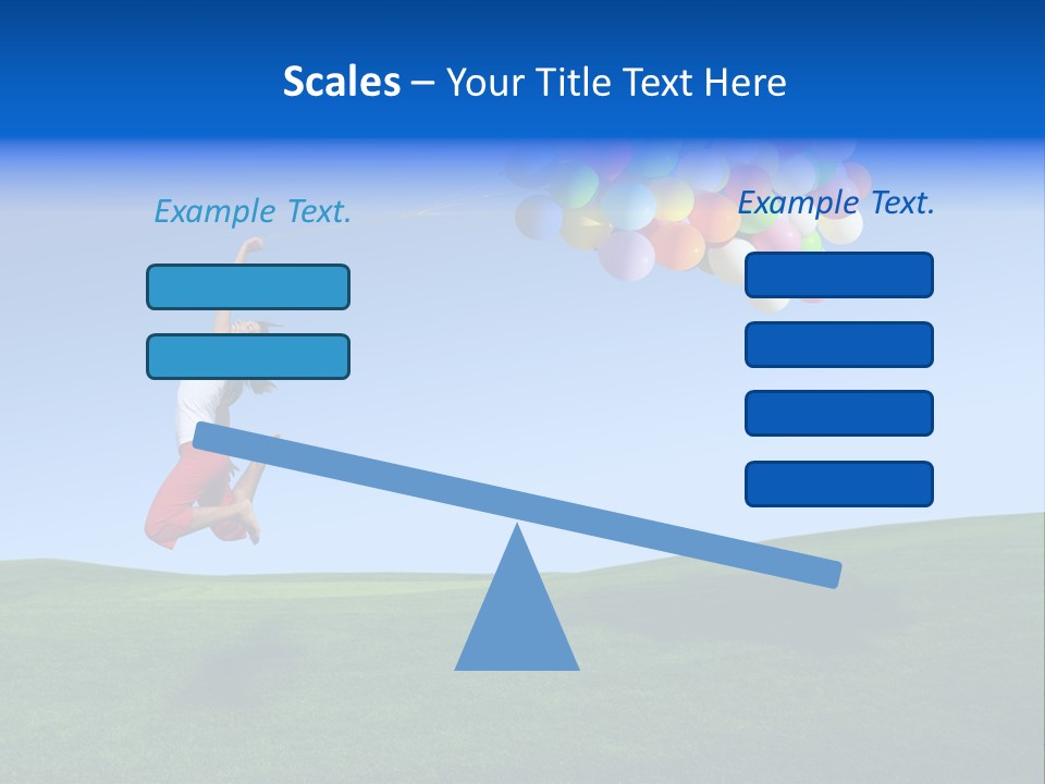 Girl Sky Smile PowerPoint Template