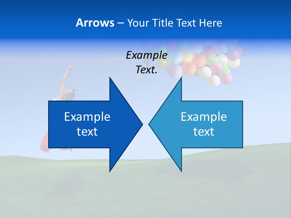 Girl Sky Smile PowerPoint Template