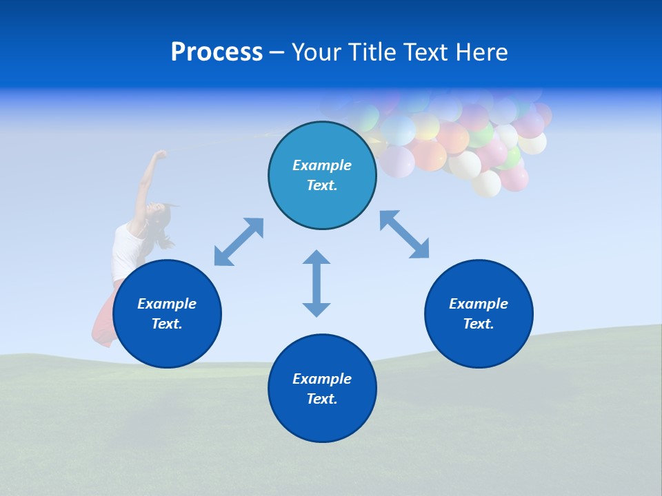 Girl Sky Smile PowerPoint Template